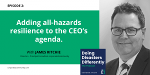 All hazards resilience podcast header image