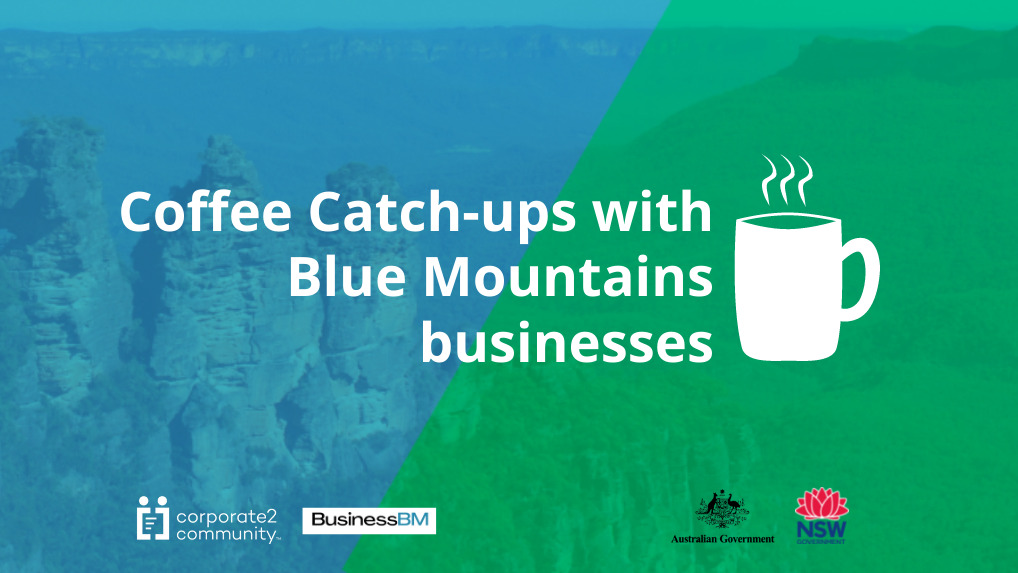 Sharing stories and connecting with business owners over a virtual coffee